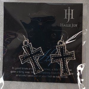 Halle Joy Celtic Cross Earrings NWT